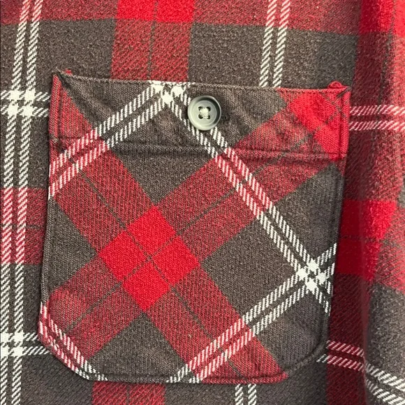 Ruff Hewn Red and Black Checkered Men's Shirt - Picture 3 of 5